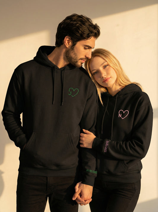 קפוצ'ונים תואמים לזוגות עם עיצוב אישי - רעיון למתנה מקורית