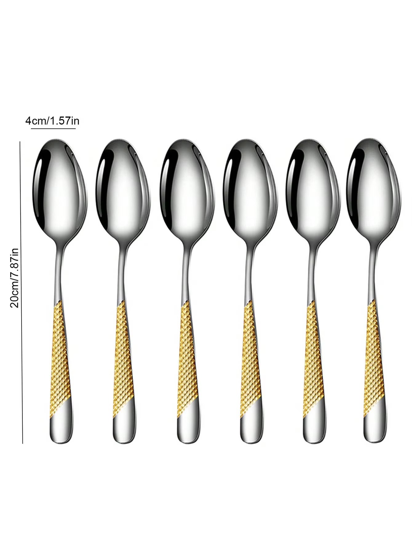 סט סכו"ם נירוסטה עם טקסטורה אלכסונית