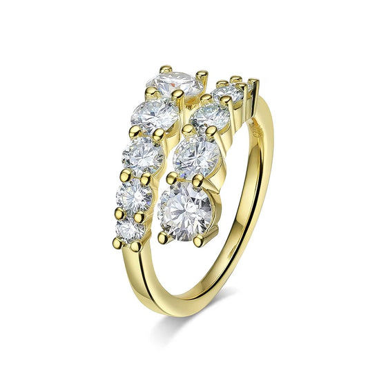 טבעת מואסניט יוקרתית לאישה